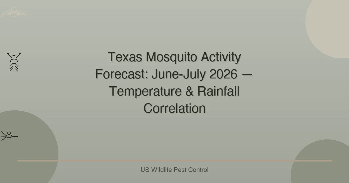 Texas Mosquito Activity Forecast: June-July 2026 — Temperature & Rainfall Correlation