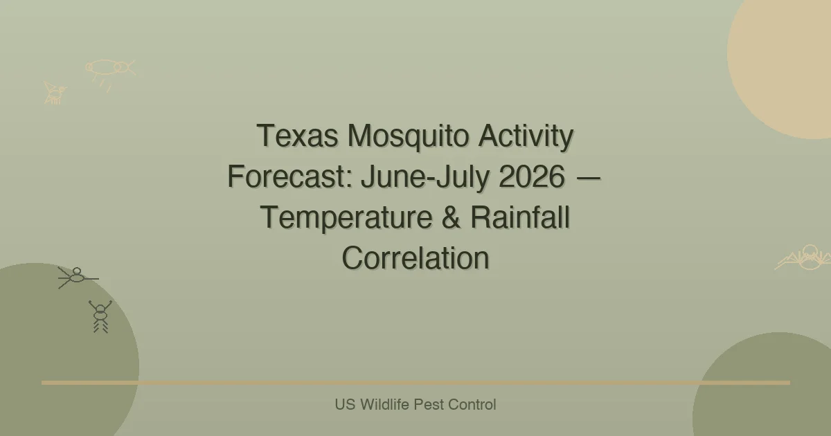 Texas Mosquito Activity Forecast: June-July 2026 — Temperature & Rainfall Correlation
