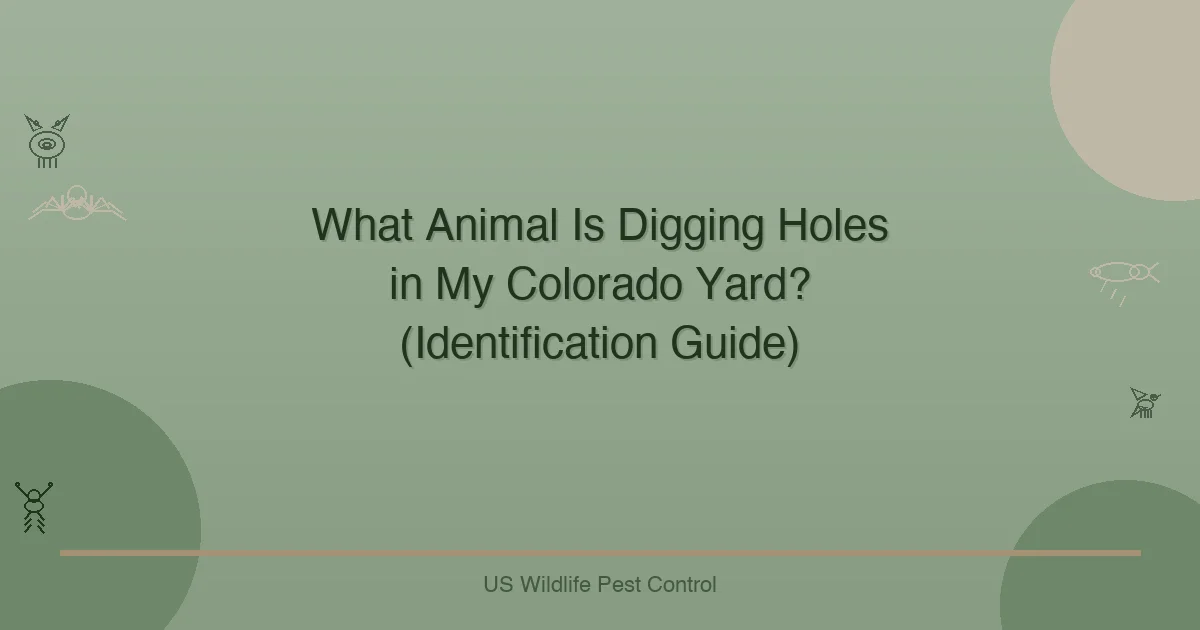 What Animal Is Digging Holes in My Colorado Yard? (Identification Guide)