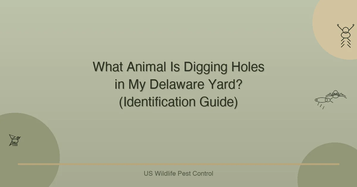What Animal Is Digging Holes in My Delaware Yard? (Identification Guide)