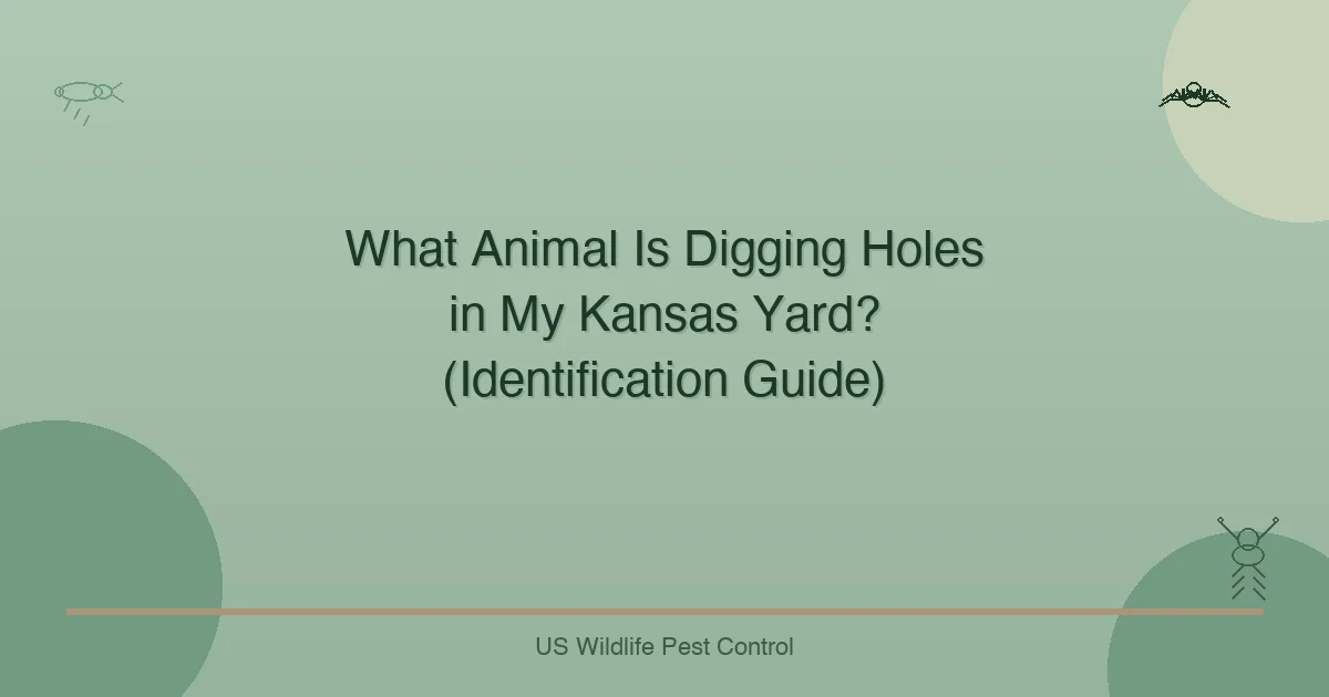 What Animal Is Digging Holes in My Kansas Yard? (Identification Guide)