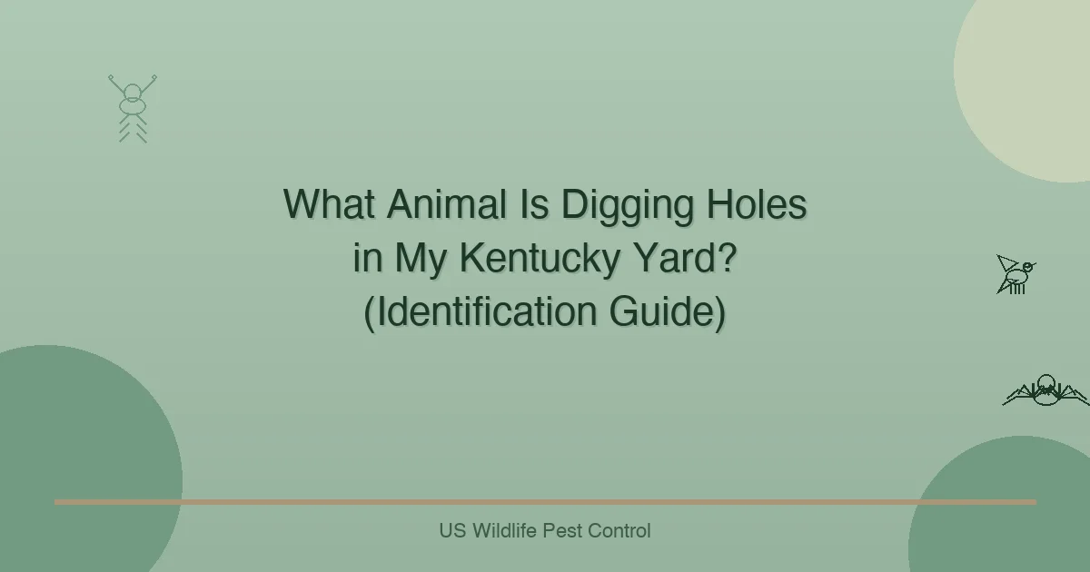 What Animal Is Digging Holes in My Kentucky Yard? (Identification Guide)