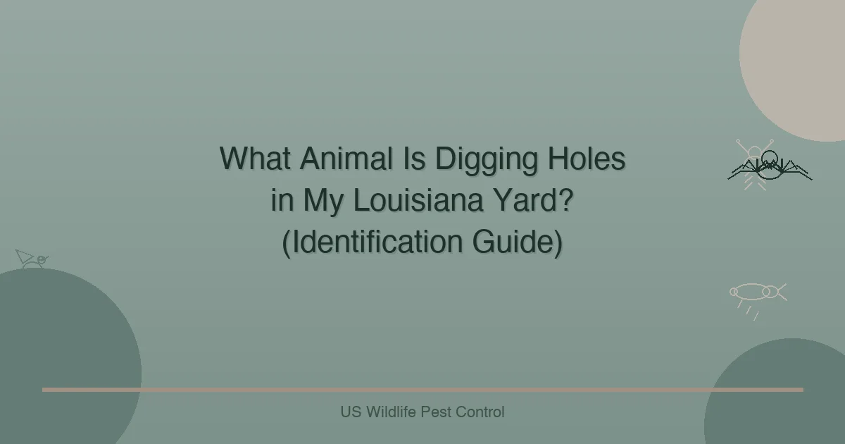 What Animal Is Digging Holes in My Louisiana Yard? (Identification Guide)