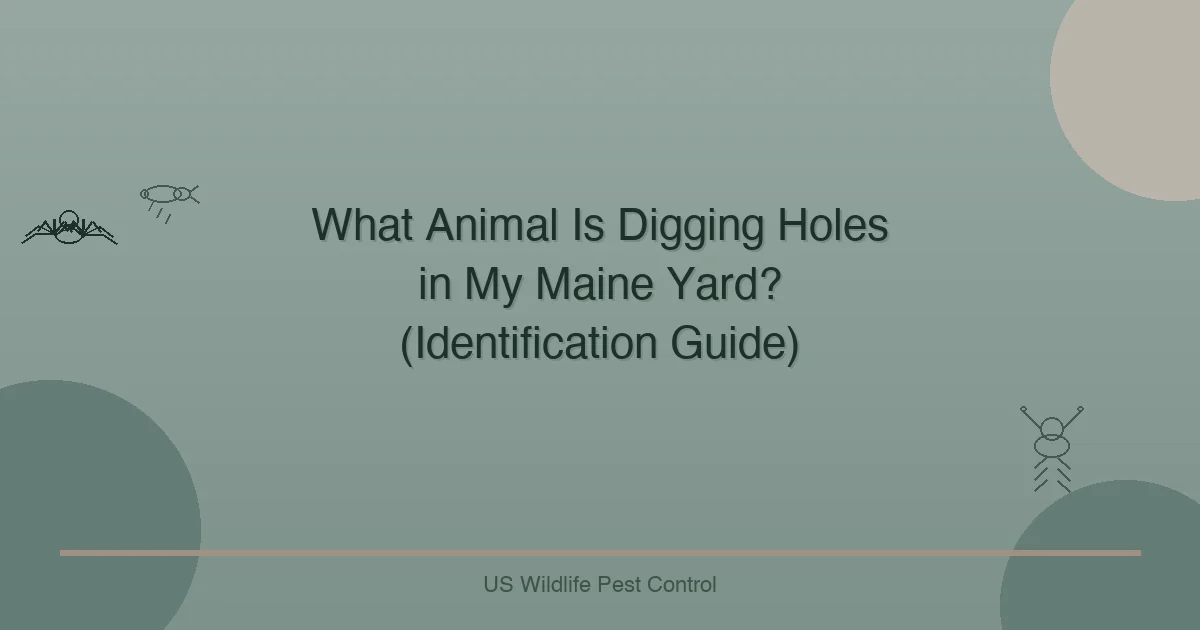 What Animal Is Digging Holes in My Maine Yard? (Identification Guide)