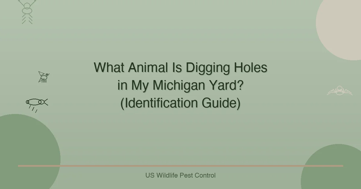 What Animal Is Digging Holes in My Michigan Yard? (Identification Guide)