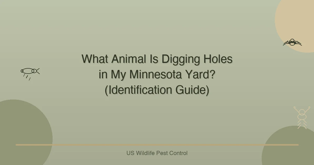 What Animal Is Digging Holes in My Minnesota Yard? (Identification Guide)