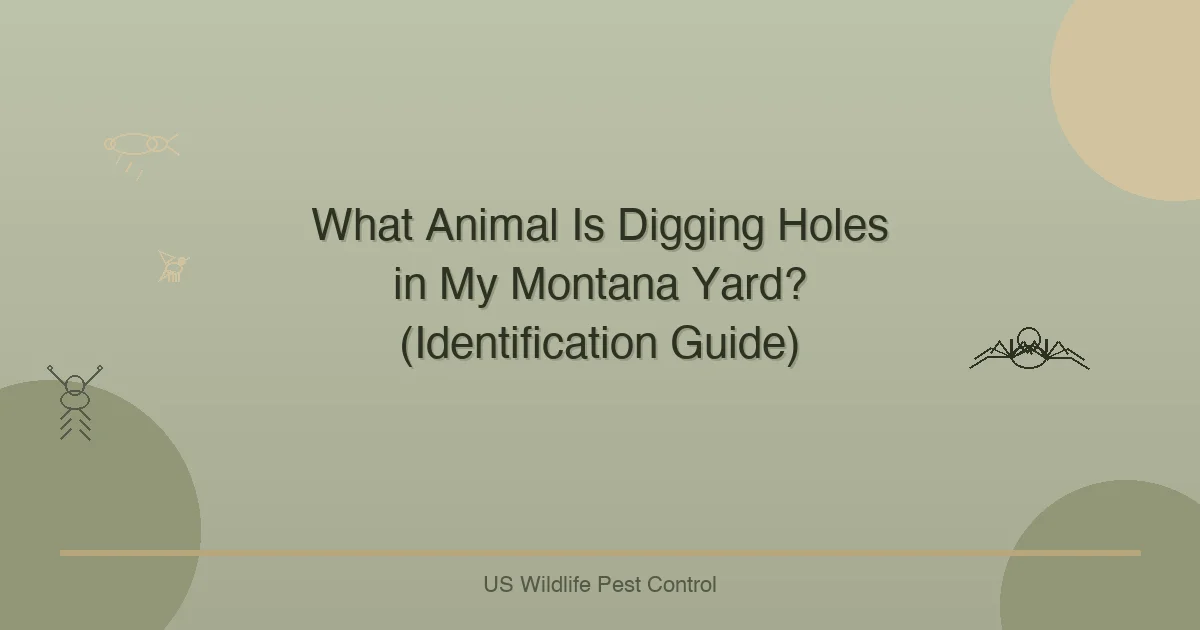 What Animal Is Digging Holes in My Montana Yard? (Identification Guide)