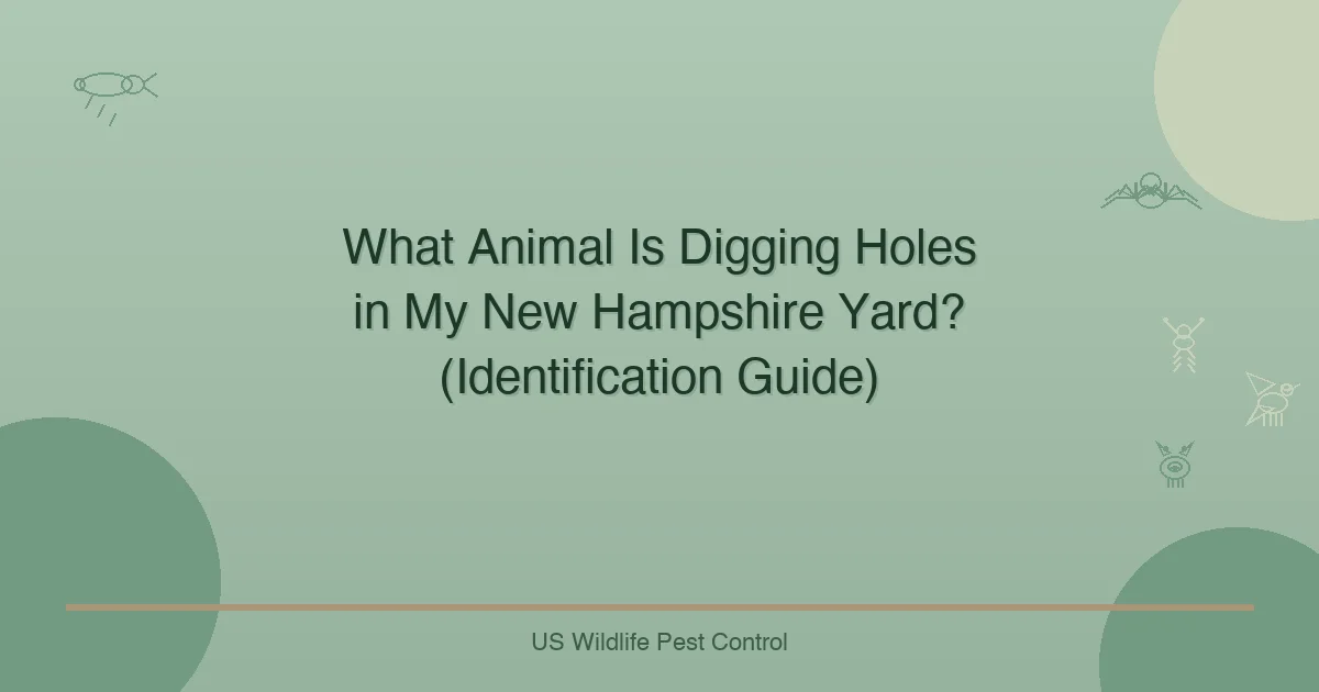 What Animal Is Digging Holes in My New Hampshire Yard? (Identification Guide)