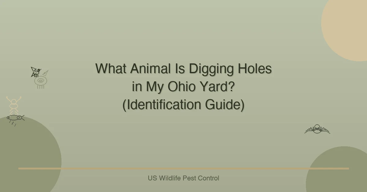 What Animal Is Digging Holes in My Ohio Yard? (Identification Guide)