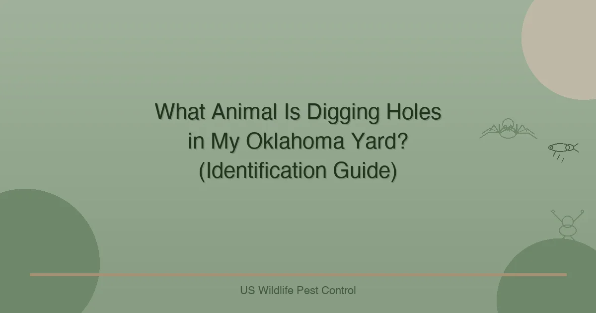 What Animal Is Digging Holes in My Oklahoma Yard? (Identification Guide)