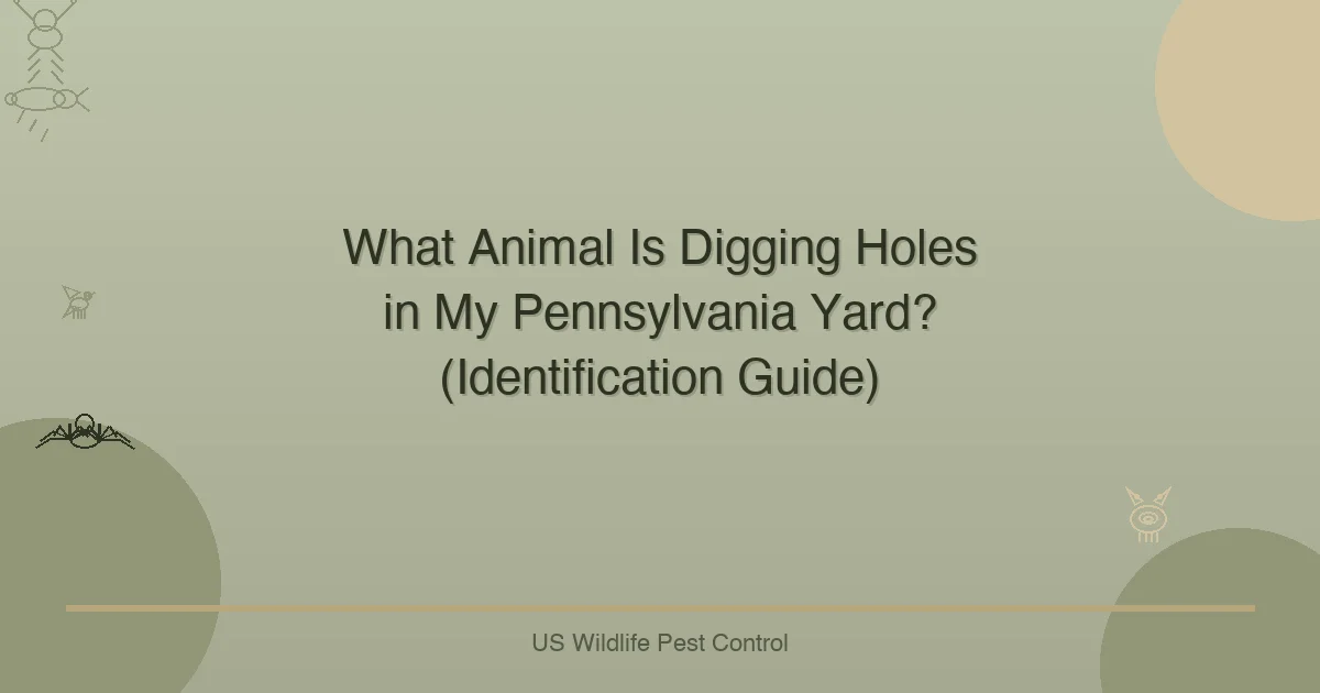 What Animal Is Digging Holes in My Pennsylvania Yard? (Identification Guide)