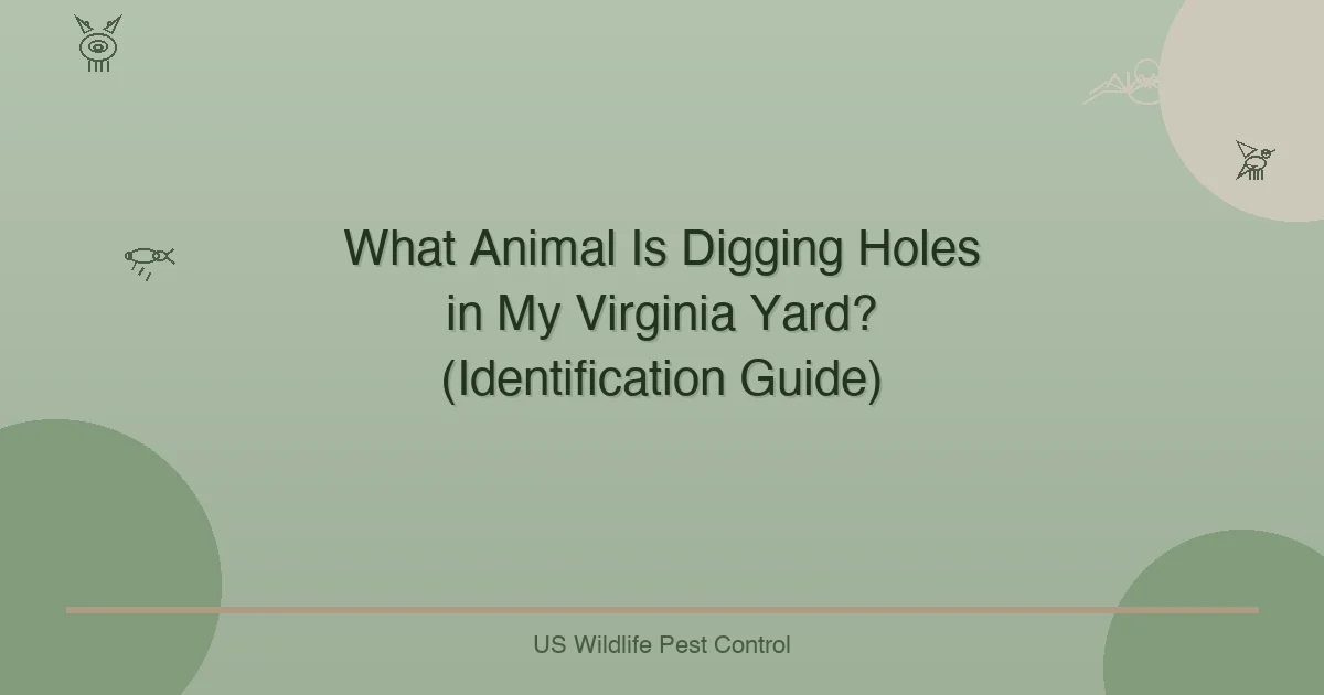 What Animal Is Digging Holes in My Virginia Yard? (Identification Guide)
