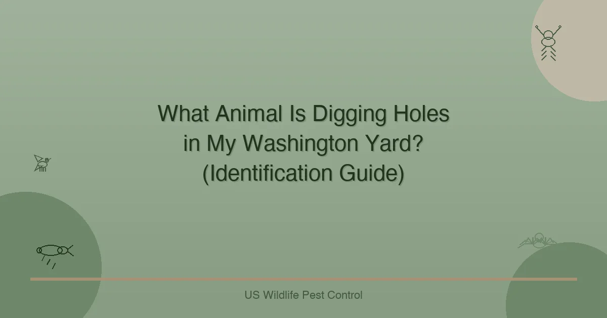 What Animal Is Digging Holes in My Washington Yard? (Identification Guide)