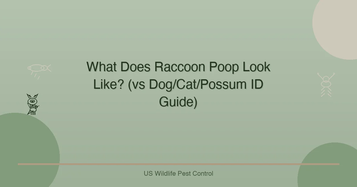 What Does Raccoon Poop Look Like? (vs Dog/Cat/Possum ID Guide)