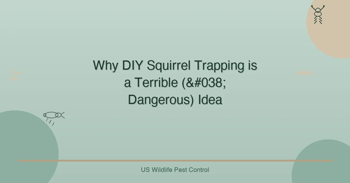 Why DIY Squirrel Trapping is a Terrible (& Dangerous) Idea
