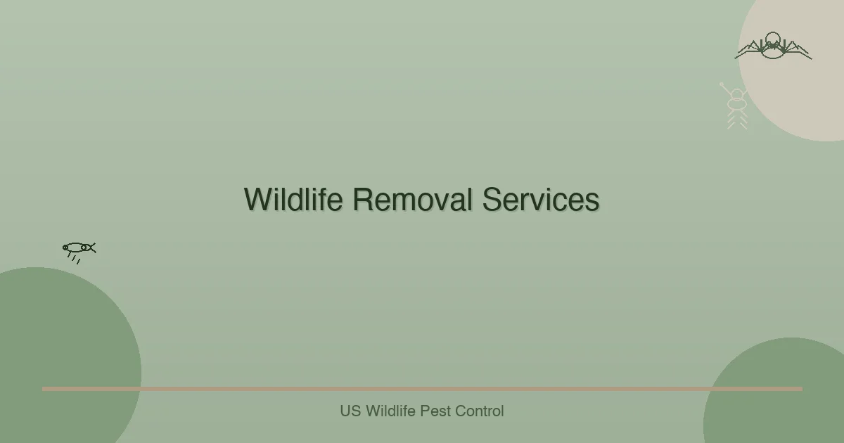 Wildlife Removal Services