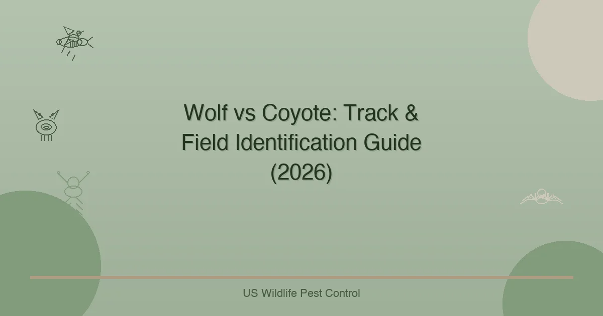 Wolf vs Coyote: Track & Field Identification Guide (2026)